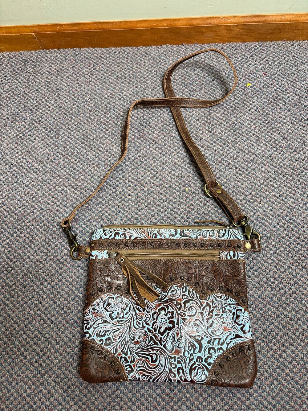 Myra Bag Western Leather Crossbody Purse